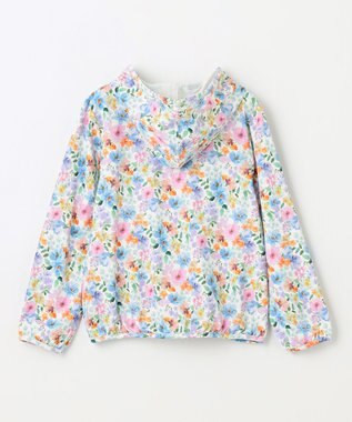 ANY KIDS UVカット さらさら パーカー 花柄