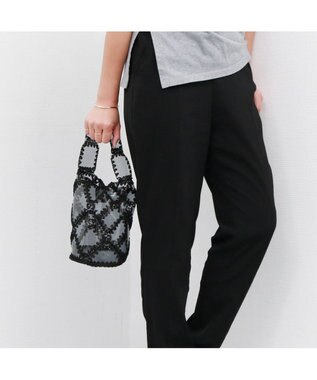 UNBILLION カシュカシュ cachecache / ビニルクロッシェバケツバッグ ブラック