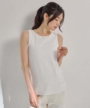 ANY L テレコタンクトップ アイボリー