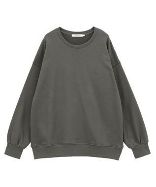 AMERICAN HOLIC バックギャザー裏毛プルオーバー Charcoal Gray