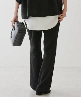 AMERICAN HOLIC 針抜きリブパンツ Black