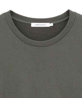 AMERICAN HOLIC バックギャザー裏毛プルオーバー Charcoal Gray