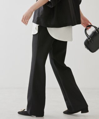 AMERICAN HOLIC 針抜きリブパンツ Black