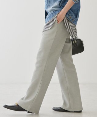 AMERICAN HOLIC 針抜きリブパンツ Light Gray Mixture