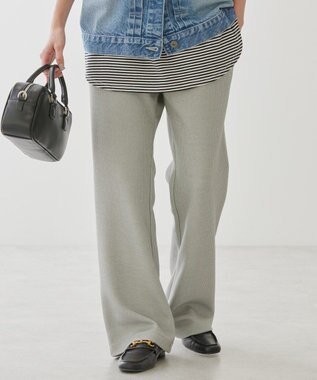 AMERICAN HOLIC 針抜きリブパンツ Light Gray Mixture