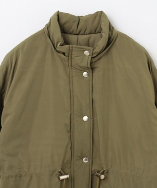 GRACE CONTINENTAL ボリュームハーフコート カーキ