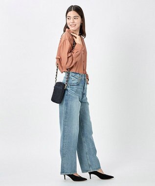 LeSportsac CHAIN MINI PHONE CRSBDY/ディープシーブルーキルト ディープシーブルーキルト