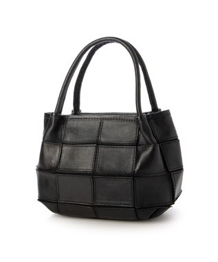 UNBILLION ピークスピーク PEAKSPEAK / 牛革パッチワーク・フラップトートS ブラック