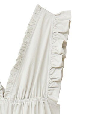 Green Parks ■ＥＳＣＡＲ　フリルＶネックワンピース Light Gray