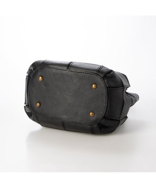 UNBILLION ピークスピーク PEAKSPEAK / 牛革パッチワーク・フラップトートS ブラック