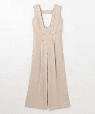 GRACE CONTINENTAL ビジュー釦サロペット