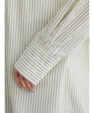 Green Parks ゆったり衿つきシャツ Stripe