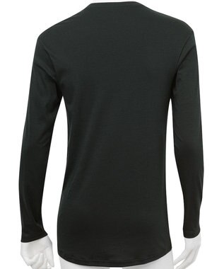 WACOAL MEN WACOAL MEN あったかインナー クルーネック 10分袖 綿100％ 保温性 やわらかさが続く 静電気が起こりにくい 毛玉になりにくい 後裾長め設計 WL6102 /ワコールメン ブラック