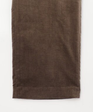 J.PRESS LADIES L 【WEB限定カラーあり】AIR DUROY LIGHT  セミ ワイド パンツ ダークブラウン系