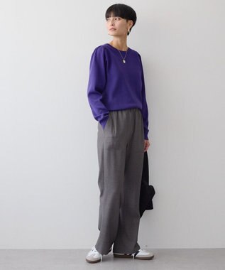 AMERICAN HOLIC エコカルットショルダータックニットプルオーバー Purple
