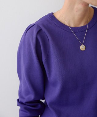 AMERICAN HOLIC エコカルットショルダータックニットプルオーバー Purple