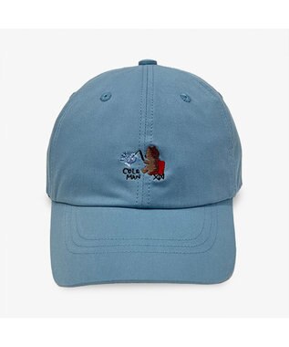 林八百吉商店 Coleman　キッズ  くまさん刺繡ツイルキャップ ブルー