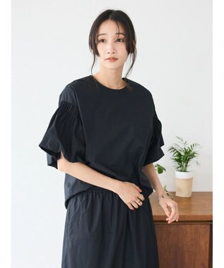 CRAFT STANDARD BOUTIQUE 袖バルーンブラウス Black