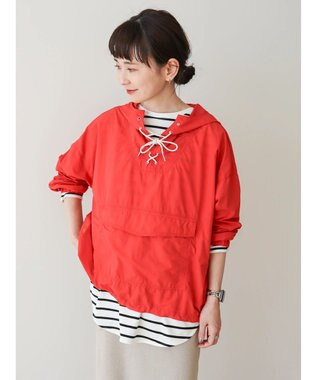 AMERICAN HOLIC ポケッタブル撥水加工アノラックパーカー Red