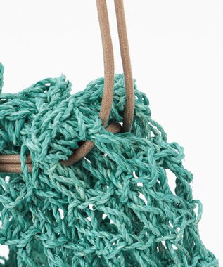 ONWARD CROSSET SELECT 【BAGMATI】アバカ巾着ショルダーバッグ GREEN