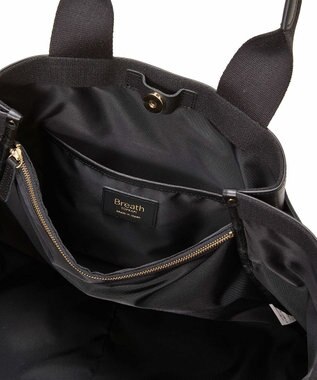 TOPKAPI 【Breath TOPKAPI】RIPPLE リプル ナイロン コンビ ベルト デザイン トートバッグ ブラック