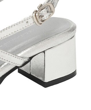 AMERICAN HOLIC Tストラップスクエアパンプス Silver