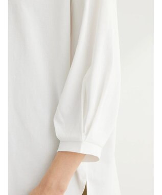 Green Parks ＢＰスキッパー七分袖カットプルオーバー Off White