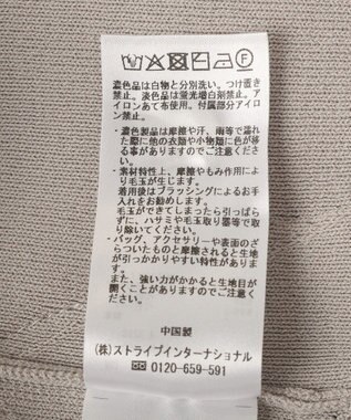 YECCA VECCA パール釦ラッフルカーディガン Gray Beige