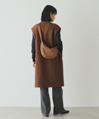 russet ＜ブランド人気No.1ショルダー＞ソフトレザーラウンドショルダーバッグ(CE-1326-WEB) Brown