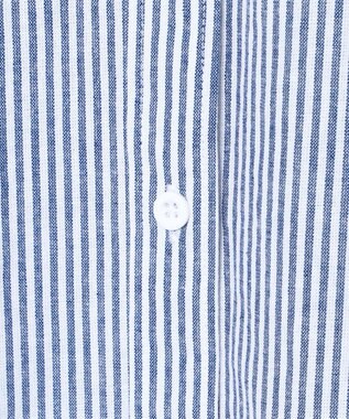 WEGO 【25年秋新色登場★】U.S. POLO ASSN.別注ロングスリーブシャツ ブルーストライプ