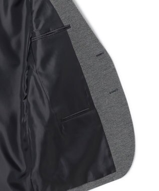 J.PRESS MEN 3シーズン着られる上質素材【ストレッチ / 吸水速乾 / 洗える / 消臭】AXIO 3ポジションジャージー ジャケット ライトグレー系