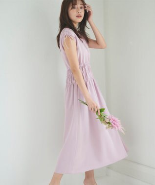 Feroux 【洗える】サマードロスト ワンピース ライラック系