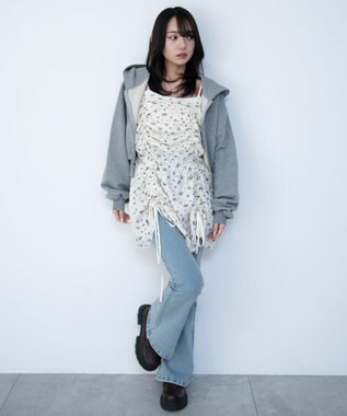 WEGO ドロストデザインキャミワンピース 柄2