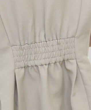 AMERICAN HOLIC 【イージーケア】リネンライクペプラムベスト Gray Beige