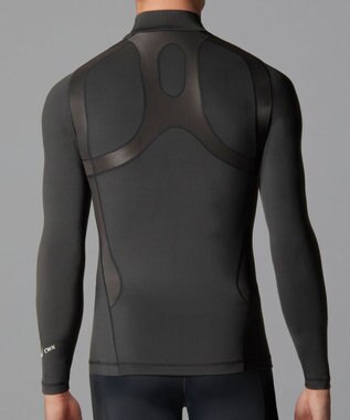 CW-X 【MEN】 CW-X 機能性トップス 【JYURYU TOP】 ハイネック 長袖 肩が動かしやすくなる 運動時の疲労を軽減 ゴルフ 球技 マラソン JAO009 /ワコール ブラック