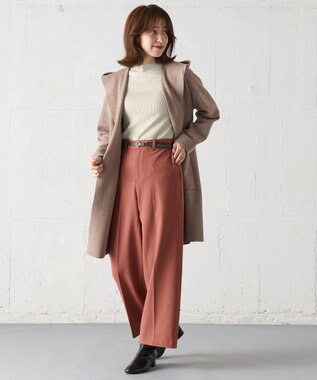 ANY 【洗濯機可】フーディーコーディガン モカ