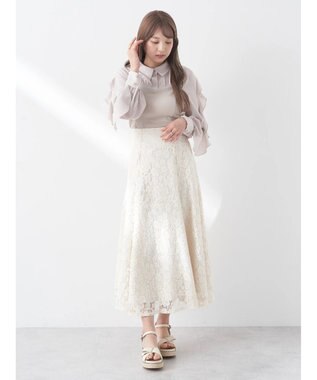 earth music&ecology レーススカート Ivory