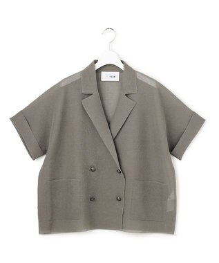 ICB 【30th ANNIVERSARY】シアーライトリュクス ニットジャケット スティールカーキ