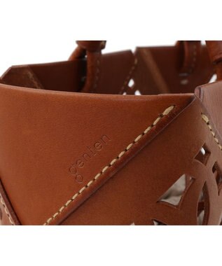 genten サスカットバスケット手提げバッグ＜M＞ チャ