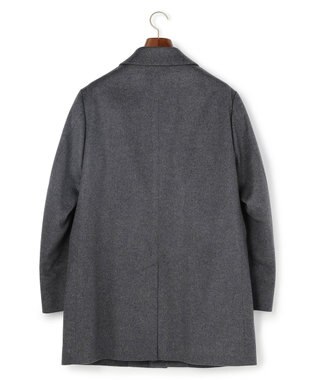 J.PRESS MEN ウールとカシミヤの品格素材【定番】ウールカシミヤビーバー ドレスショートコート_25年モデル ライトグレー系