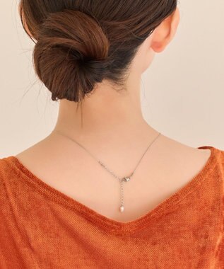 Phoebe 【金属アレルギー対応】ワントップパールネックレス　シルバー/サージカルステンレス シルバー