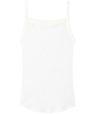 une nana cool 綿100% リブ編みコットン キャミソール IV
