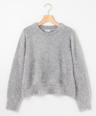 組曲 ラメシャギーニット シルバー系