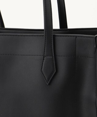 Y'SACCS リサイクルレザー　バインダーA4トートバッグ ブラック