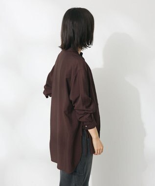 CRAFT STANDARD BOUTIQUE レーヨントロミサイドリボンチュニック Brown