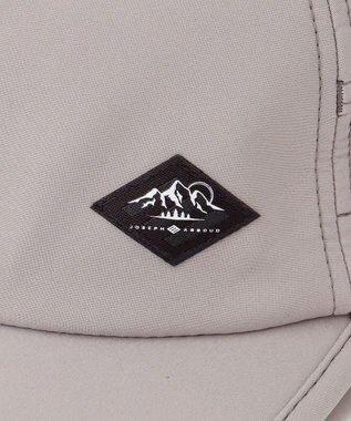 JOSEPH ABBOUD MOUNTAIN 【ECO撥水/耐水性/透湿防水素材/軽量・折り畳み可】 ボイルドポリエステル3レイヤー キャップ ライトグレー系