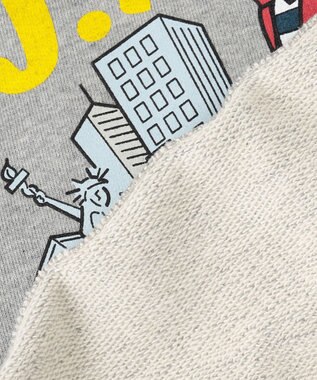 J.PRESS MEN 【AaronChang】【UNISEX】プリント スウエットシャツ ライトグレー系