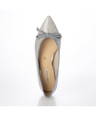 MODE ET JACOMO <MODE ET JACOMO>リボンバレエシューズ ライトグレーエナメル