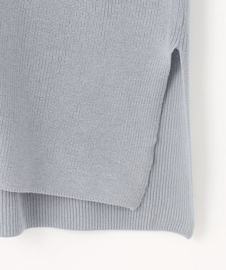 J.PRESS LADIES L 【洗える】COTTON MODAL Vネック カーディガン ダルブルー系