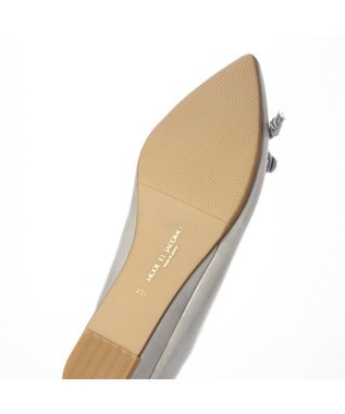 MODE ET JACOMO <MODE ET JACOMO>リボンバレエシューズ ライトグレーエナメル